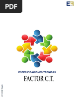 FACTOR CT Especificaciones Técnicas