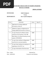 Application For Taking Additional Documents On Record Ankit Fatehpuria - WP