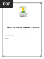 Revised Upgrading and Conversion Form