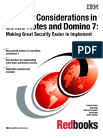 Security Consideration in Lotus Notes and Domino 7