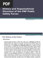 PSBRC Module 1 History and Organizational Structure of The PNP Public Safety Forces