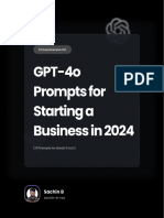 GPT-4o Prompts For Starting A Business in 2024