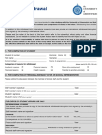 Withdrawal Form