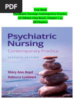 Test Bank - Psychiatric Nursing: Contemporary Practice, 7th Edition (Ann Boyd, 2024), Chapter 1-43 - All Chapters