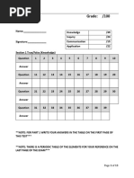 SNC2D Final Exam