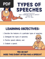 OralComm Lesson 5 Types of Speeches