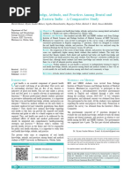 Oral Health Knowledge, Attitude, and Practices Among Dental and Medcical Students