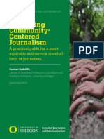 Advancing Community-Centered Journalism A Practical Guide For A More Equitable and Service Oriented Form of Journalism