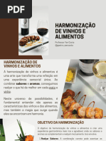 Harmonização de Vinhos e Alimentos