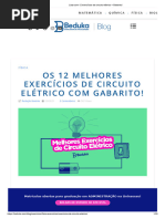 Lista Com 12 Exercícios de Circuito Elétrico + Gabarito!