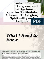 Q1 W1 L2 Understanding The Nature of Religion