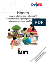 Health1 - q1 - Mod2 - Kahihinatnan NG Pagkain NG Hindi Masustansyang Mga Pagkain - Version2