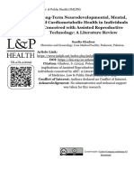 Long-Term Neurodevelopmental, Mental, and Cardiometabolic Health in Individuals Conceived With Assisted Reproductive Technology: A Literature Review