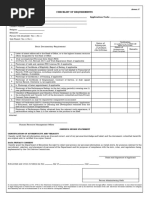 C Checklist of Requirements and Omnibus Sworn Statement