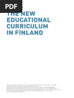 The New Educational Curriculum in Finland