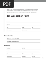 Indeed Job Application Form