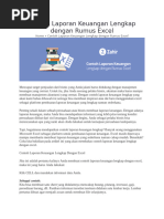 Contoh Laporan Keuangan Lengkap Dengan Rumus Excel by Zahir