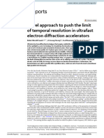 Novel Approach To Push The Limit of Temporal Resolution in Ultrafast Electron Diffraction Accelerators