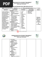 Plan de Acción 2024-2025 Primaria