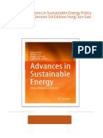 Instant Download Advances in Sustainable Energy Policy Materials and Devices 1st Edition Yong-Jun Gao PDF All Chapter