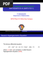 Hypergeom Equation-Slides