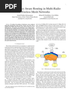 Interference Aware Routing in Multi-Radio Wireless Mesh Networks