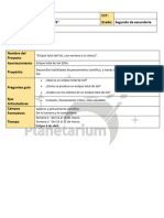 Propuesta Proyecto Eclipse Segundo Grado Secundaria