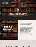 Legal Research and Writing JD 103 Lesson 1