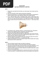 Question Bank - High Speed Aerodynamics - 2AEPC303