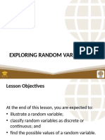 PSUnit I Lesson-1 Exploring Random Variables