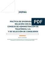 TelefonicaPolitica Diversidad y Seleccion 16 de Diciembre de 2020