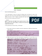 ANSWER SHEET Thermochemistry 3.2