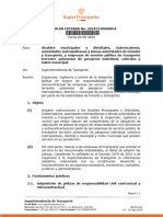 CIRCULAR EXTERNA SUPERTRANSPORTE 20245330000054 Del 200924 EXIGENCIA Pólizas Responsabilidad TAXIS Y METROPOLITANO