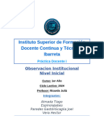 Observacion Institucional Nivel Inicial