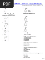 Aldehydes, Ketones & Carboxylic Acids High Yield MCQs For NEET 2022