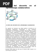 Papel Del Docente en El Aprendizaje Colaborativo