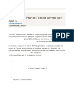 0 Et Le Roi de France L'aimait Comme Son Âme