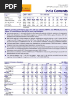 India Cements: CMP: Inr71 TP: INR100