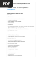 Lesson Note On Chemistry SS2 First Term