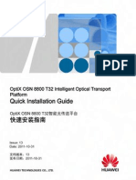 OptiX OSN 8800 T32 Intelligent Optical Transport Platform Quick Installation Guide