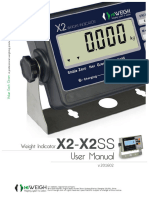 X2 X2SS Weighing Indicator Manual