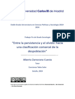 Alberto Zamorano.  "Entre la persistencia y el olvido: hacia una clasificación comarcal de la despoblación"