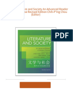 Full download Literature and Society An Advanced Reader of Modern Chinese Revised Edition Chih-P'Ing Chou (Editor) pdf docx