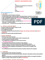 Pro and Eukaryotic Cells