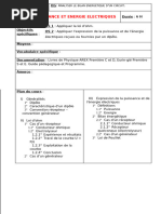 Chap. 7 Puissance Et Énergie Électriques