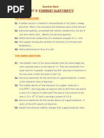 Unit 2: Current Electricity: Question Bank