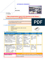 D3 A3 SESION PS. Nos preparamos para el II simulacro de Sismo Multipeligro