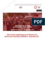 Observatorio Nacional de Seguridad Ciudadana (Denuncias)