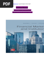 Solution Manual For Financial Markets and Institutions 8th Edition Anthony Saunders