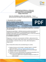 Guía de actividades y rúbrica de evaluación - Tarea 1 -  Aproximación a las aplicaciones de la psicobiología y a la Biotk